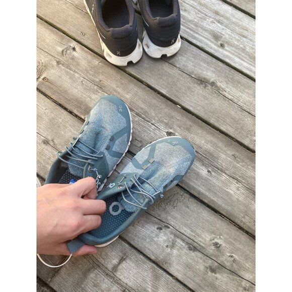 On Cloud 5 Women’s Terry Running Shoes Olive Green Size 7 - Picture 8 of 9